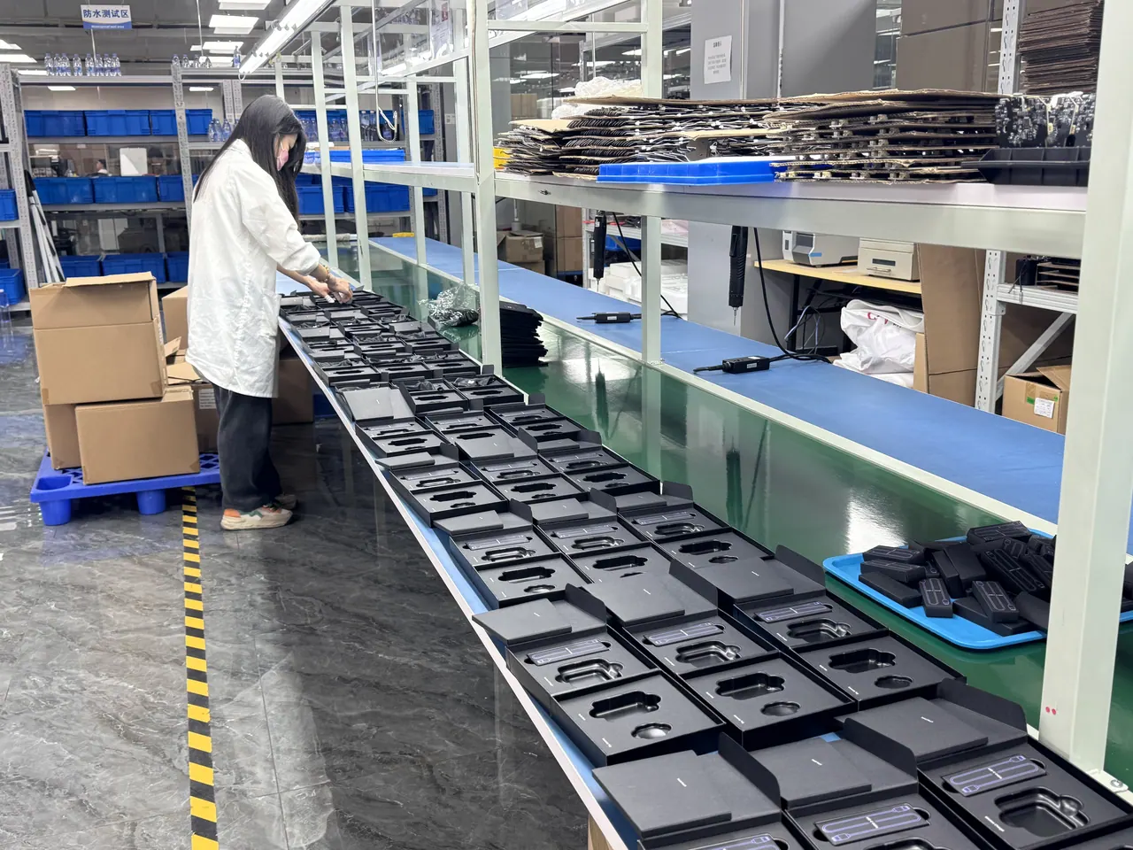 Final assembly and packing line.