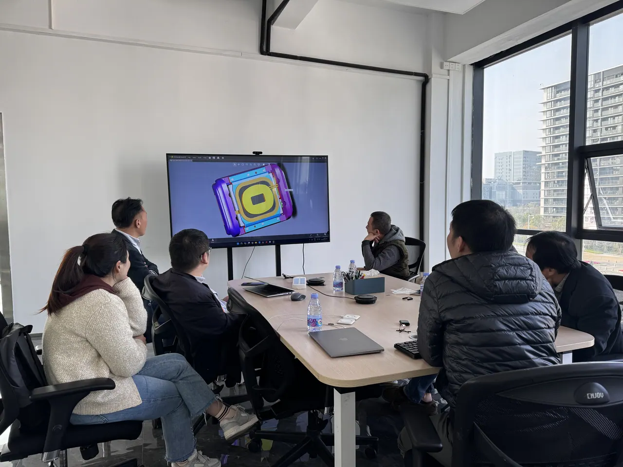 Design review with our supplier's engineers.