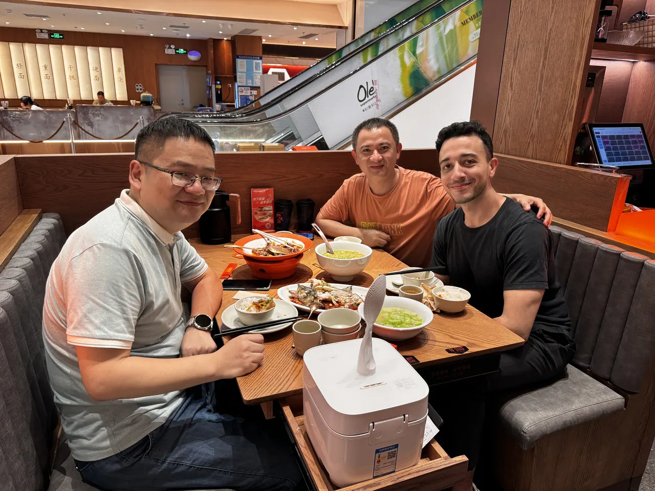 Lunch with a supplier.