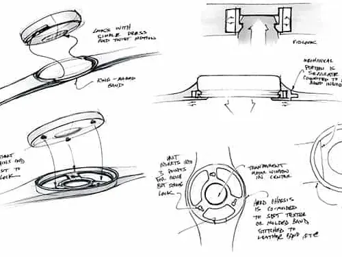 First drawings, built around the dimensions of the key electronic components.