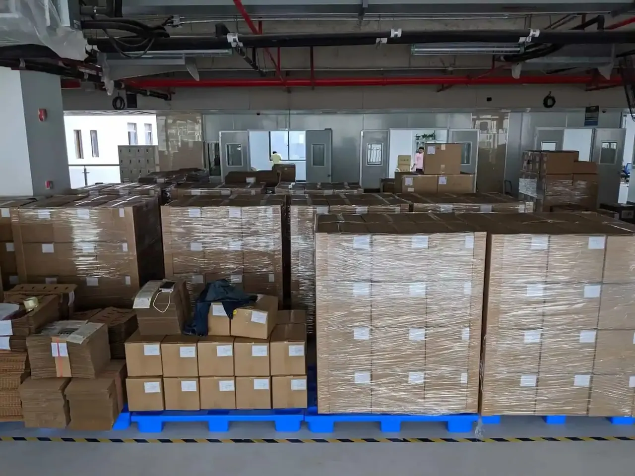 All the parts from our suppliers, ready for mass production.