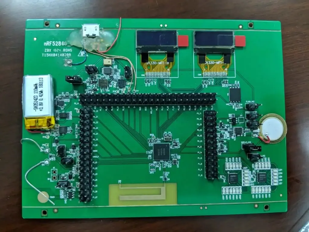 1. First electronic board to test out and confirm our key components